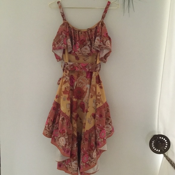 Lucky Leaves Brand Floral Ruffle Printed Dress - Picture 6 of 14